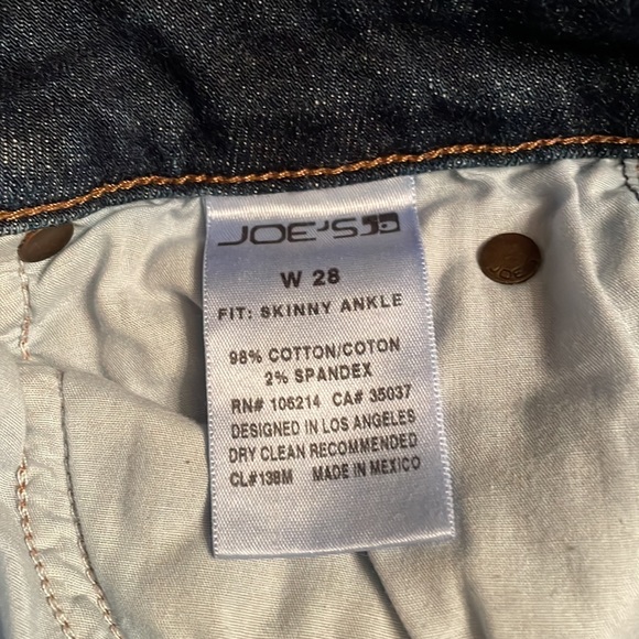 Joe's Jeans Addison Distressed Skinny Jeans Size 28 - Picture 7 of 12